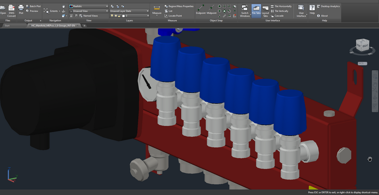 LTV-verdeler AutoCAD